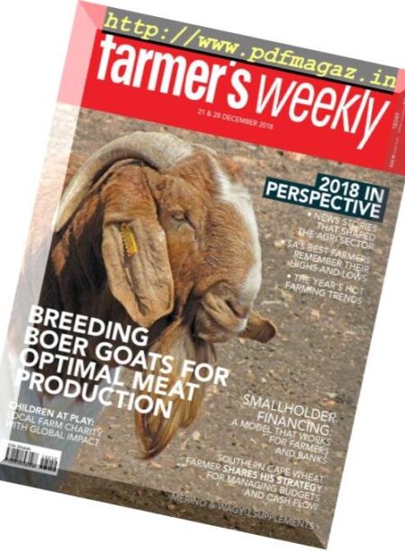 Farmer’s Weekly – 21 December 2018 Cover