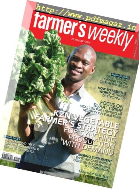 Farmer’s Weekly – 25 January 2019 Cover