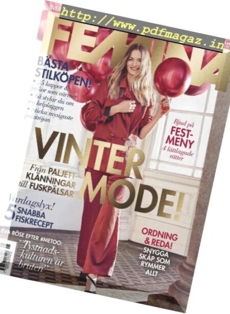 Femina Sweden – January 2019 Cover
