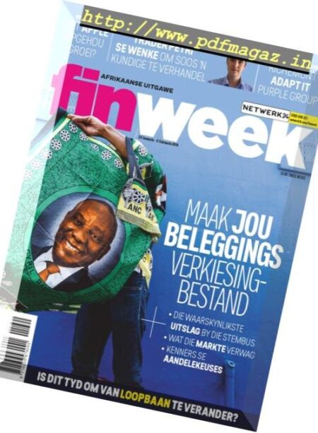 Finweek Afrikaans Edition – Januarie 24, 2019 Cover