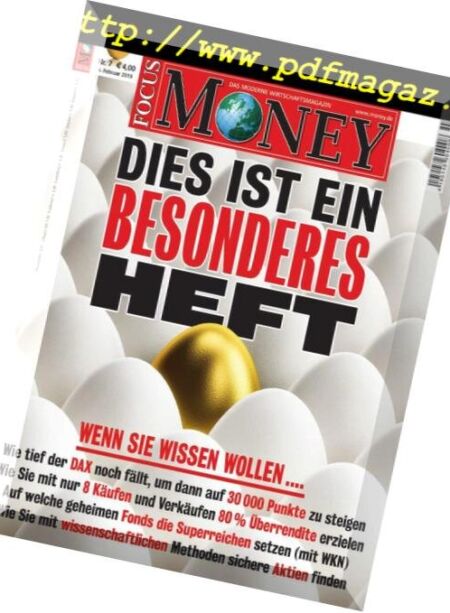 Focus Money – 6 Februar 2019 Cover
