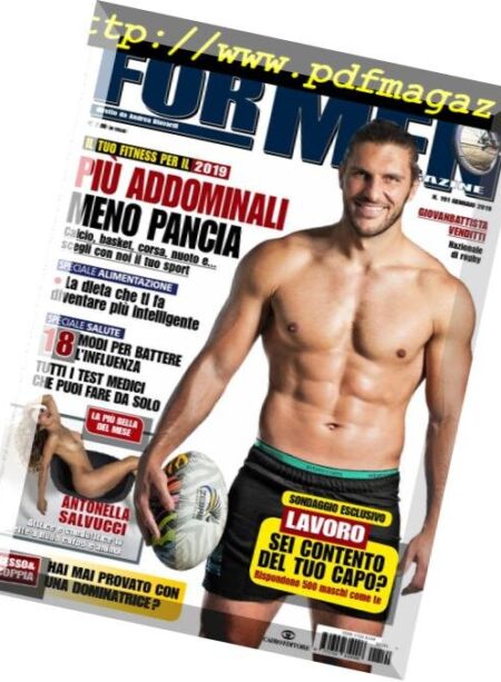 For Men Magazine – Gennaio 2019 Cover