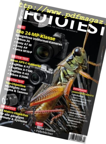 Fototest – Januar-Februar 2019 Cover