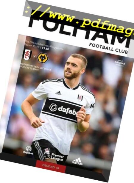 Fulham FC – 27 December 2018 Cover