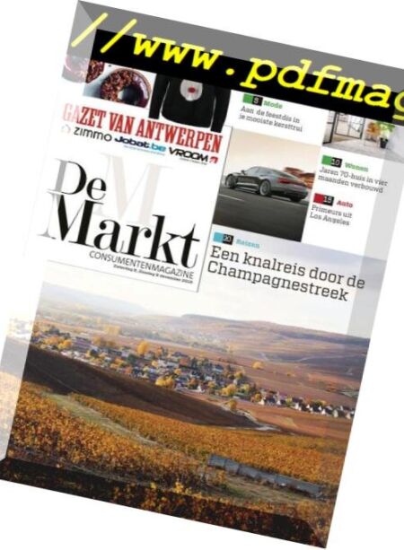 Gazet van Antwerpen De Markt – 08 december 2018 Cover