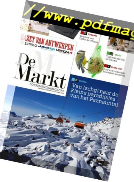 Gazet van Antwerpen De Markt – 12 januari 2019 Cover