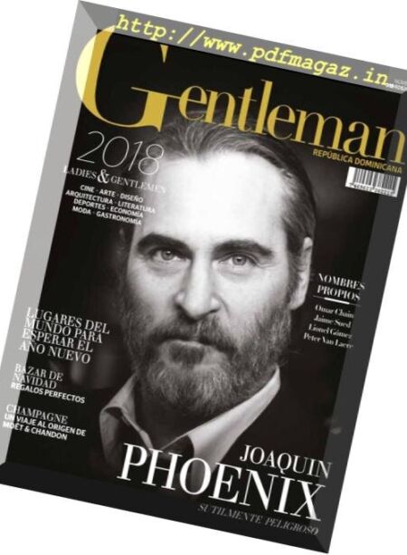 Gentleman Republica Dominicana – Diciembre 2018-Enero 2019 Cover