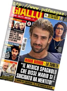 Giallo – 30 Gennaio 2019