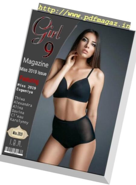 Girl 9 Magazine – Miss 2019 Cover
