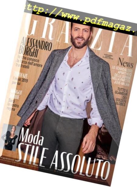 Grazia Italia – 10 Gennaio 2019 Cover