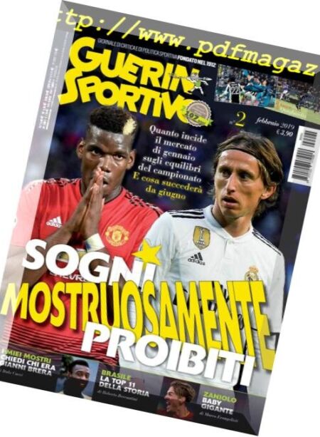 Guerin Sportivo – Febbraio 2019 Cover