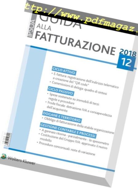 Guida alla Fatturazione – Dicembre 2018 Cover