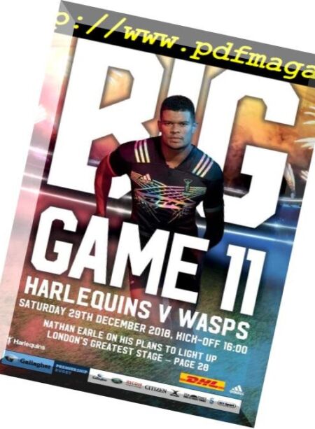 Harlequins – 03 January 2019 Cover