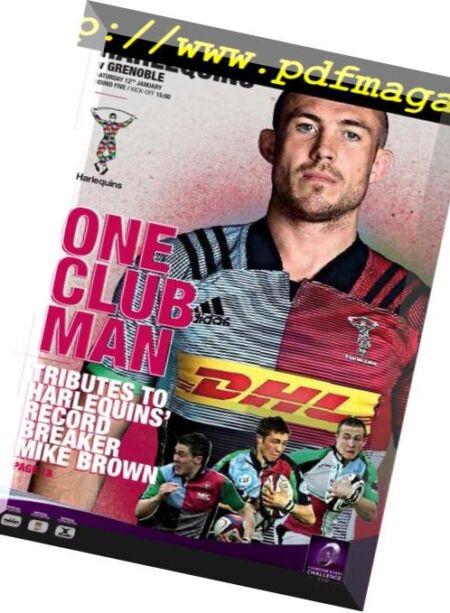 Harlequins – 11 January 2019 Cover