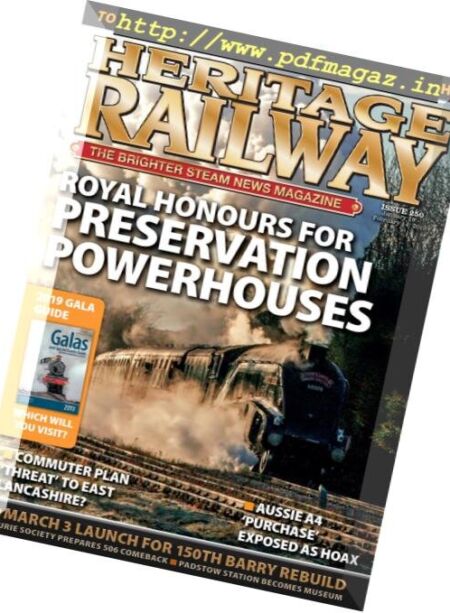 Heritage Railway – January 2019 Cover