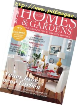 Homes & Gardens Germany – Dezember 2018 – Januar 2019