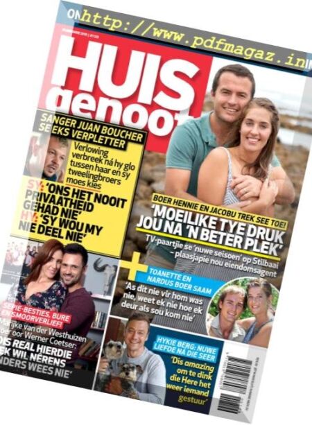 Huisgenoot – 31 Januarie 2019 Cover