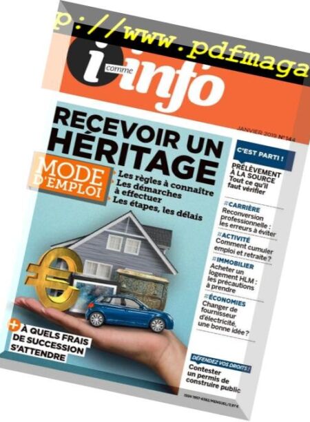 i comme info – Janvier 2019 Cover