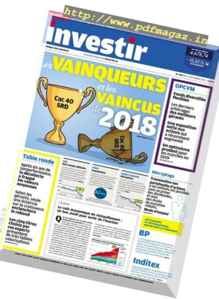 Investir – 29 Decembre 2018 Cover