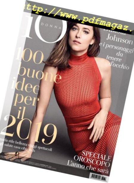 Io Donna del Corriere della Sera – 29 dicembre 2018 Cover