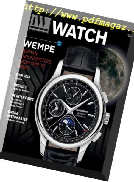 iW International Watch Magazine – Winter 2017-2018 Cover