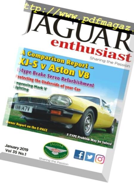 Jaguar Enthusiast – January 2019 Cover