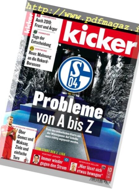 Kicker – 28 Januar 2019 Cover