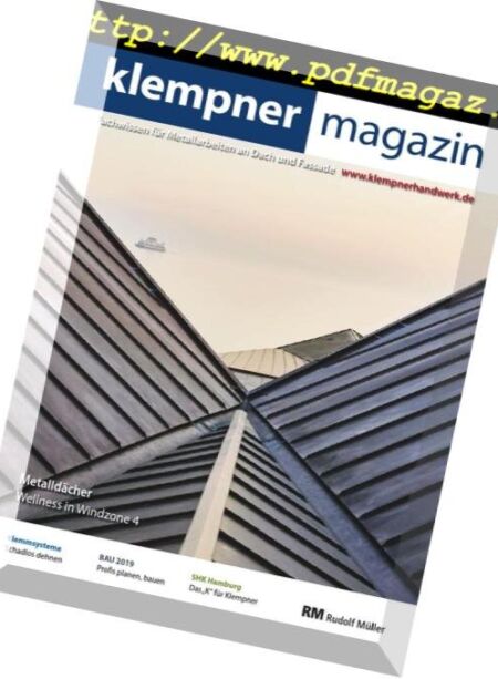Klempner Magazin – Januar 2019 Cover