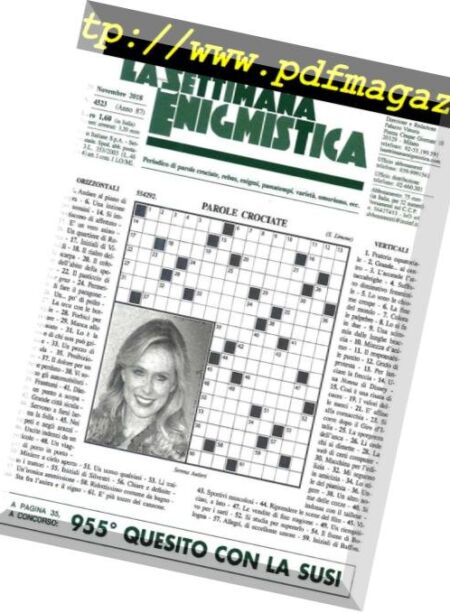 La Settimana Enigmistica – 29 Novembre 2018 Cover