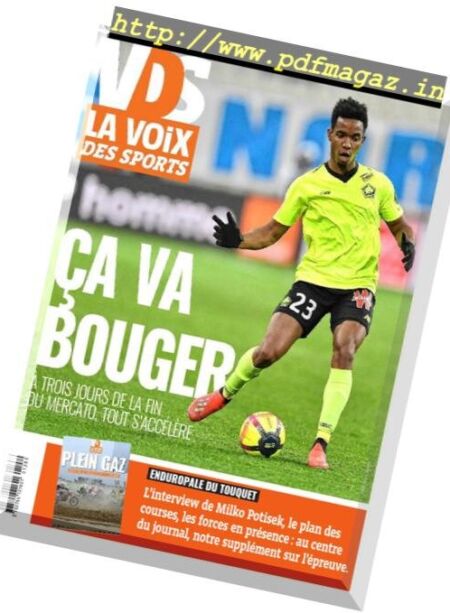 La Voix des Sports Flandres – 28 janvier 2019 Cover