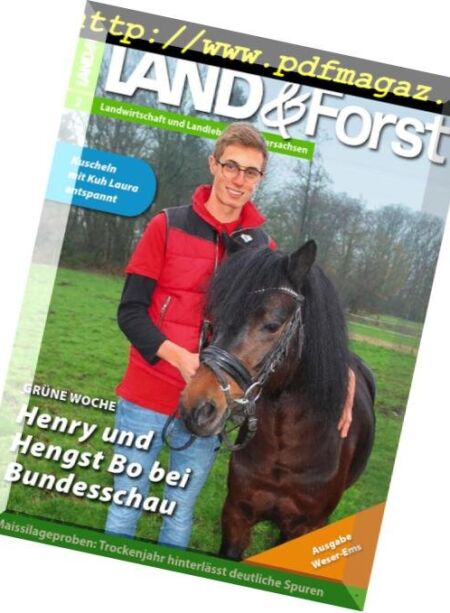 Land & Forst Weser Ems – 08 Januar 2019 Cover