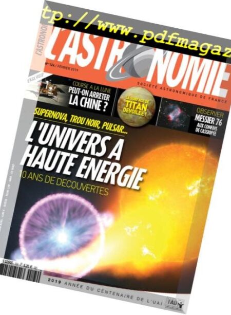 L’Astronomie – fevrier 2019 Cover