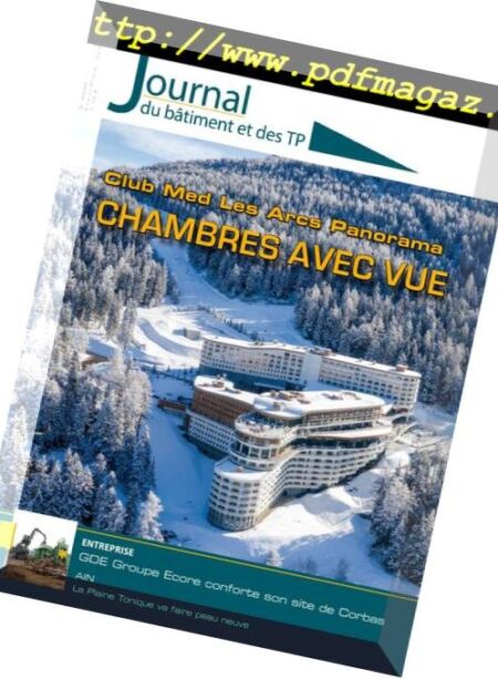 Le Journal du Batiment et des TP – 10 Janvier 2019 Cover