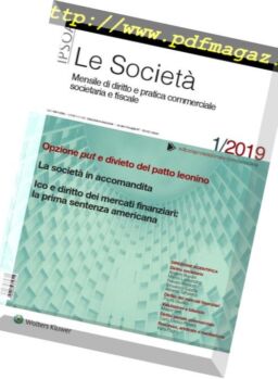 Le Societa – Gennaio 2019