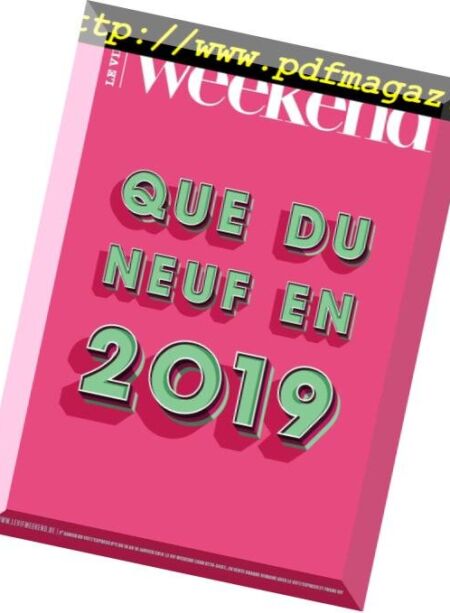 Le Vif Weekend – 10 Janvier 2019 Cover