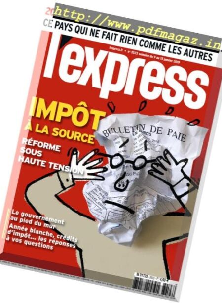 L’Express – 09 janvier 2019 Cover