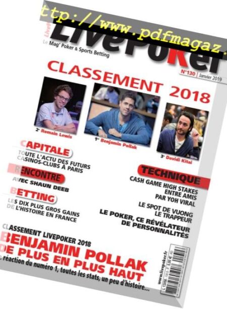 Live Poker – 09 janvier 2019 Cover