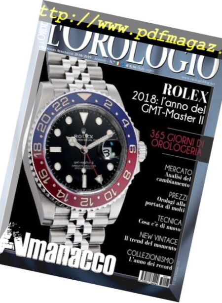 L’Orologio – Almanacco 2018-2019 Cover