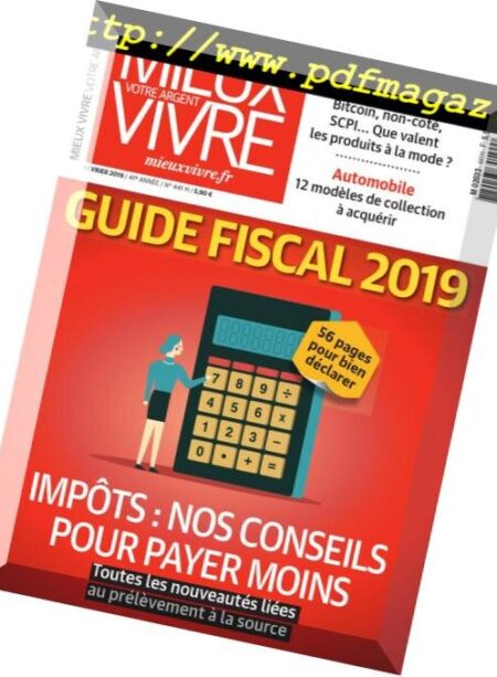 Mieux Vivre Votre Argent – fevrier 2019 Cover