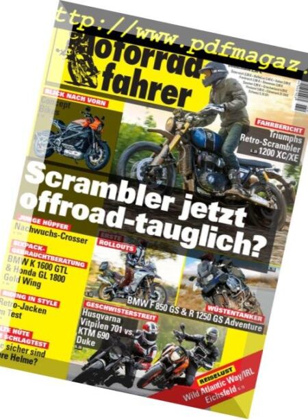 Motorradfahrer – Februar 2019 Cover