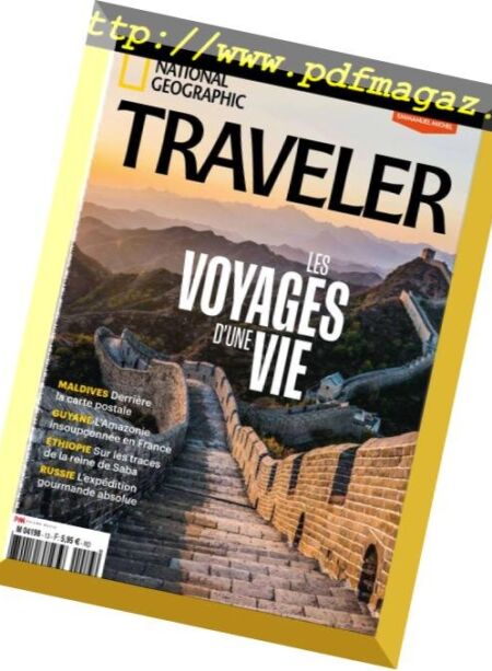 National Geographic Traveler France – Janvier-Mars 2019 Cover