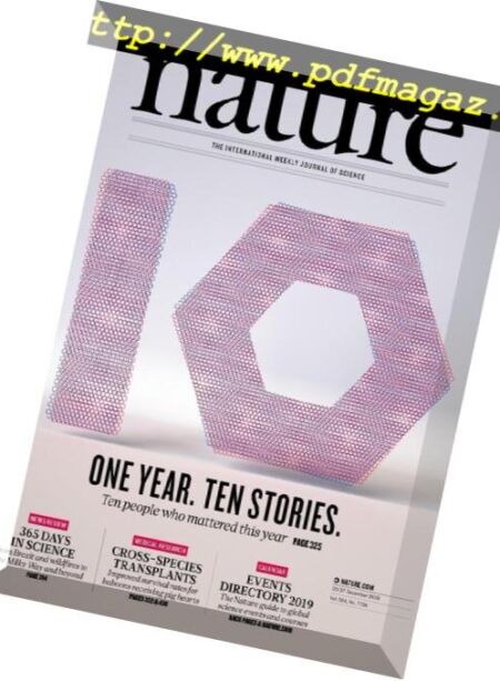 Nature – 20-27 December 2018 Cover