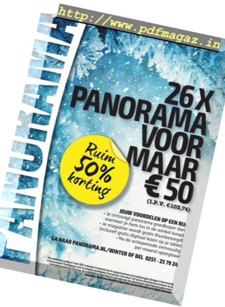 Panorama Netherlands – 09 januari 2019 Cover