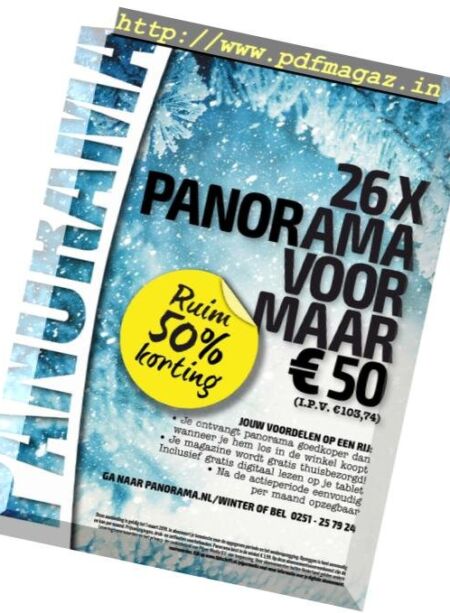 Panorama Netherlands – 19 december 2018 Cover
