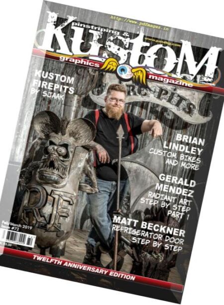 Pinstriping & Kustom Graphics English Edition – February-March 2019 Cover