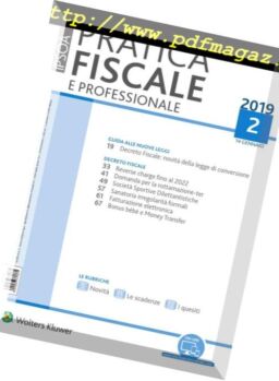 Pratica Fiscale e Professionale – Febbraio 2019
