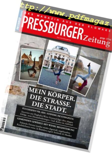 Pressburger Zeitung – Dezember 2018 – Januar 2019 Cover