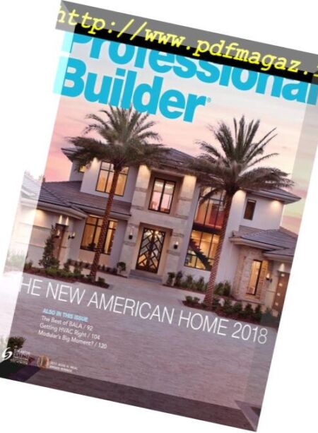 Professional Builder – January 2018 Cover
