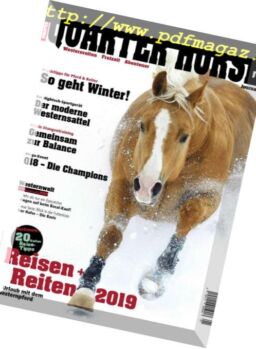 Quarter Horse Journal – Januar 2019