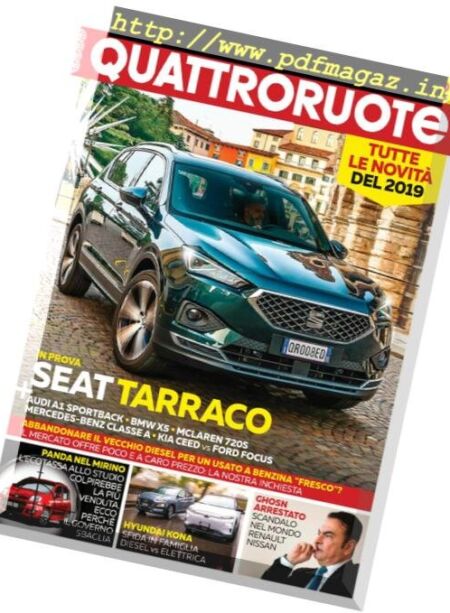 Quattroruote Italia – gennaio 2019 Cover